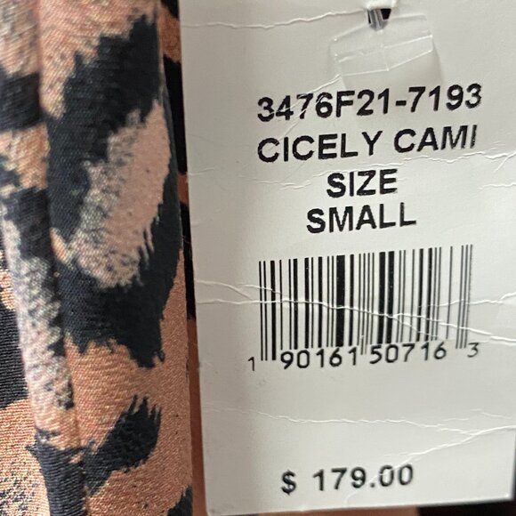 New! Paige Cicely Cami Light Hyde Faded Animal Size S - Picture 6 of 6